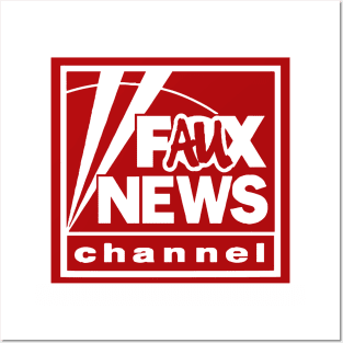 Faux News Logo Posters and Art